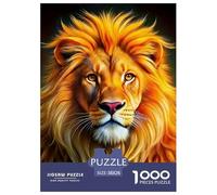 Lion Puzzles 1000 Piece for Adults And Kids King of Beasts Challenge High Difficulty Impossible Puzzle Toys Relaxing Decor Gift Beautiful Decoration 38x26cm/1000pcs