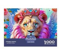 Lion Puzzles 1000 Piece for Adults And Kids King of Beasts Classic Educational Games Family Puzzle Game Relaxing Decor Gift Beautiful Decoration 70x50cm/1000pcs