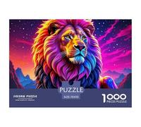 Lion Puzzles 1000 Piece for Adults And Kids King of Beasts Classic Educational Games Impossible Puzzle Toys Birthday Gifts Home Decoration 70x50cm/1000pcs