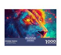 Lion Puzzles 1000 Piece for Adults And Kids King of Beasts Unique Challenge Games Impossible Puzzle Toys Relaxing Decor Gift Beautiful Decoration 38x26cm/1000pcs