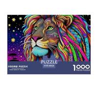 Lion Puzzles 1000 Piece for Adults And Kids King of Beasts Unique Challenge Games Impossible Puzzle Toys Relaxing Decor Gift Beautiful Decoration 38x26cm/1000pcs
