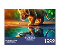 Lion Puzzles 1000 Pieces for Adults And Kids King of Beasts Challenge High Difficulty Family Puzzle Game Birthday Gifts Beautiful Decoration 38x26cm/1000pcs