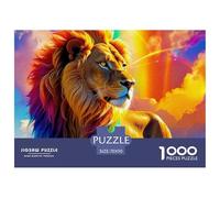Lion Puzzles 1000 Pieces for Adults And Kids King of Beasts Challenge High Difficulty Impossible Puzzle Toys Birthday Gifts Beautiful Decoration 70x50cm/1000pcs