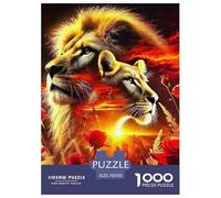 Lion Puzzles 1000 Pieces for Adults And Kids King of Beasts Challenge High Difficulty Impossible Puzzle Toys Relaxing Decor Gift Beautiful Decoration 70x50cm/1000pcs