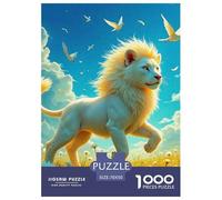 Lion Puzzles 1000 Pieces for Adults And Kids King of Beasts Classic Educational Games Impossible Puzzle Toys Birthday Gifts Beautiful Decoration 70x50cm/1000pcs