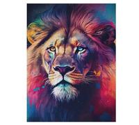 Lion Puzzles 500 Pieces Wooden Jigsaw Puzzle for Adults Brain Exercise Challenge Game Gift for Kids Children Jigsaws 55×41cm