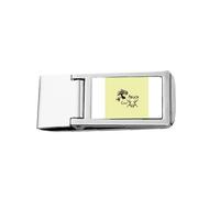 Lion Ram Pair Constellation Slim Money Clip Stainless Holder Pocket Wallet