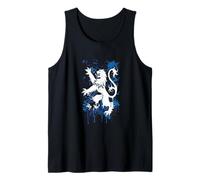 Lion Rampant Saltire Grunge Scotland Tank Top