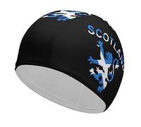 Lion Rampant Scotland Scottish Funny Swim Cap for Adults Swimming Hat for Men Women Long And Short Hair