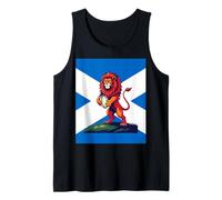 Lion Rampant Set Before The Saltire Tank Top