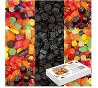 Lion Random Mixed Sweets 350g With Gift Box - Assorted Football, Liquorice, Poor Bens, Midget & Wine Fruit Salad Gums Candy Sharing Selection Gift Pack