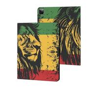 Lion Reggae Jamaica Case Compatible for iPad Pro 2020/2021/2022 (12.9in) Tablet Cases Stand Protective Cover with Sleep/Wake