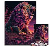 Lion Roaring Paper CutPuzzles for 1000Piece Challenging Puzzles Perfect for Family Gatherings Birthdays Holidays 1000 PCS(38x26cm)