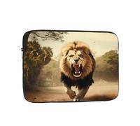 Lion Roaring Patterned Laptop Sleeve 12 Inch Shockproof for Slim Protective Notebook Computer Bag Briefcase