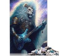 Lion Rockstar Puzzle Challenging And Brainteasing Premium Cardboard Jigsaw Puzzle for Adults Teen Easter Gift 1000pcs (26x38cm)