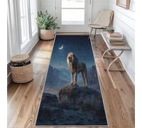 Lion Runner Rugs for Hallway 60x120, Wild Animal Hallway Runner Nature Wildlife Pattern Carpet Runners for Kitchen Bedroom Living Room, Non Slip Long Rug, Js5il