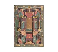 Lion’s Den (Sybil Pye Bindings) Midi Unlined Hardcover Journal: Hardcover, 120 gsm, ribbon marker, memento pouch, elastic closure