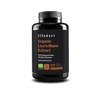 Lion’s Mane Extract Organic 50% Polysaccharides and 15% Beta-Glucans - Hericium Erinaceus - Natural and Vegan Origin - 4-Month Supply - 120 Vegan Capsules - Zenement