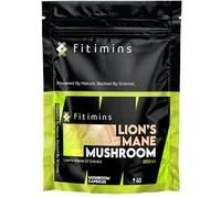 Lion’s Mane Mushroom Capsules 2000mg | High Strength Lion’s Mane Supplement for Memory, Focus, Mental Clarity & Brain Health | UK Made | 60 Vegan Capsules | 2 Month Supply | Fitimins
