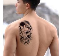 Lion, Scorpion, Tiger Colorful Temporary Tattoo Stickers, Arm Simulation, Waterproof And Long-lasting, Fake Tattoos(A)