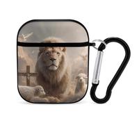 Lion Sheep God Crosses Christian Earbud Case Compatible with Airpods 1/2