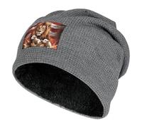 Lion Sheep U.S.A. Flag Beanie Hats Winter Warm Skull Pullover Cap Cozy Knit Cap for Men And Women Gifts