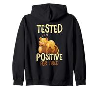Lion sleep pajama - Tested Positive for tired Zip Hoodie