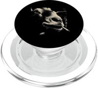 Lion Smoking Cigarette Cool Urban Animal Portrait PopSockets PopGrip for MagSafe