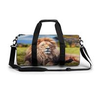 Lion Sport Duffel Bag Gym Bag Weekend Overnight Bag for Travel Camping Hiking Beach 45x23x23cm