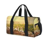 Lion Sports Duffel Bag Animals Lion Weekend Overnight Bag Tote Holdall Casual Travel Gym Duffel Bags for Kids Girls Boys Women Men