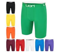 LION SPORTSWEAR Compression Shorts for Football & Sports - Multi-Purpose Base Layer for Men & Kids, Ideal for Gym, Training & Running - Green | Medium Adults