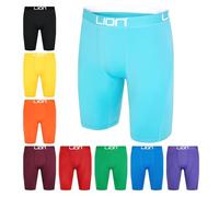 LION SPORTSWEAR Compression Shorts for Football & Sports - Multi-Purpose Base Layer for Men & Kids, Ideal for Gym, Training & Running - Sky Blue | X-Large Adults