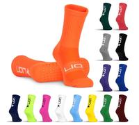 LION SPORTSWEAR Football Grip Socks For Men/Women/Kids - Variety Of Colours To Match Your Team Kit & Sleeve Socks (UK, Alpha, L, Orange)