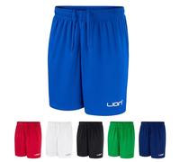 LION SPORTSWEAR Men's Football Shorts - Multi-Sport PE Teamwear - Unisex Kids & Adults Sizes - Breathable Athletic Fit | Royal Blue - S