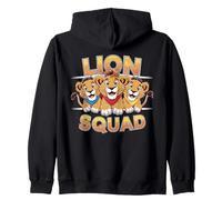 Lion Squad Design for Lion Lover Stuff | Kids Lion Zip Hoodie