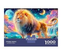 Lion Stands by Cosmic Waters 1000 Piece Jigsaw Puzzle The Lion Great Gift for Boys, Girls, Men & Women 52x38cm/1000pcs