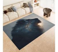 Lion Star Rugs Living Room Fantasy Vintage Rug Thick Soft Plush Mat for Kids Baby Boys Teen Dorm Home Decor Aesthetic (60x90cm)