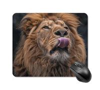 Lion Sticks Out Tongue Square Mouse Pad Portable Computer Mousepad with Non-Slip Rubber Base 25 * 30cm Ultra-Thin Gaming Mouse Mat for Computer Laptop Office Desk Accessories