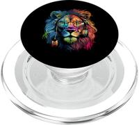 Lion sunglasses music primal lion love animal fan lions PopSockets PopGrip for MagSafe