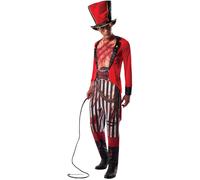 Lion Tamer Costume Mens Halloween Zombie Circus Ringmaster Fancy Dress Outfit
