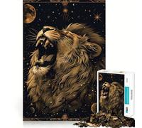 Lion Tarot Card 1000 Piece Jigsaw Puzzles for Adults Jigsaw Brain Think Pastime Game Real Challenge Xmas Santa Gift (50x75cm)