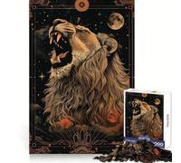 Lion Tarot Card 1000 Pieces Jigsaws Adults Puzzles Gifts Creative Play Nice Thick Real Challenge Great Gift (38x26cm)