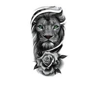 Lion Tattoo Sticker For Men And Women Temporary Tattoos Art(007)