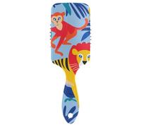 Lion Tigers Monkey anti static brushes for men Designed scalp massager for straight hair with Ergonomic handle cepillos para cabello