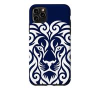 Lion Tribal Motifs Ornamenta Polynesian Line Light Pattern Case for iPhone 11 Pro Max