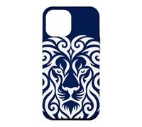 Lion Tribal Motifs Ornamenta Polynesian Line Light Pattern Case for iPhone 12 Pro Max