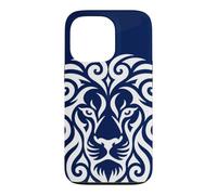 Lion Tribal Motifs Ornamenta Polynesian Line Light Pattern Case for iPhone 13 Pro