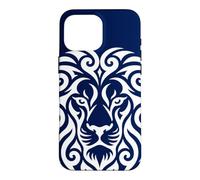 Lion Tribal Motifs Ornamenta Polynesian Line Light Pattern Case for iPhone 16 Pro Max