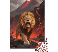Lion Unfolded in 1000 Pieces - Discover The Thrill of Wooden Puzzle Solving, An Unmatched Family Fun Experience