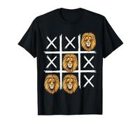 Lion Vintage Tic-Tac-Toe T-Shirt